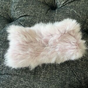100% Rabbit Fur Headband / Ear Warmer – Blush Lavender Pink (retail 350$CAD)